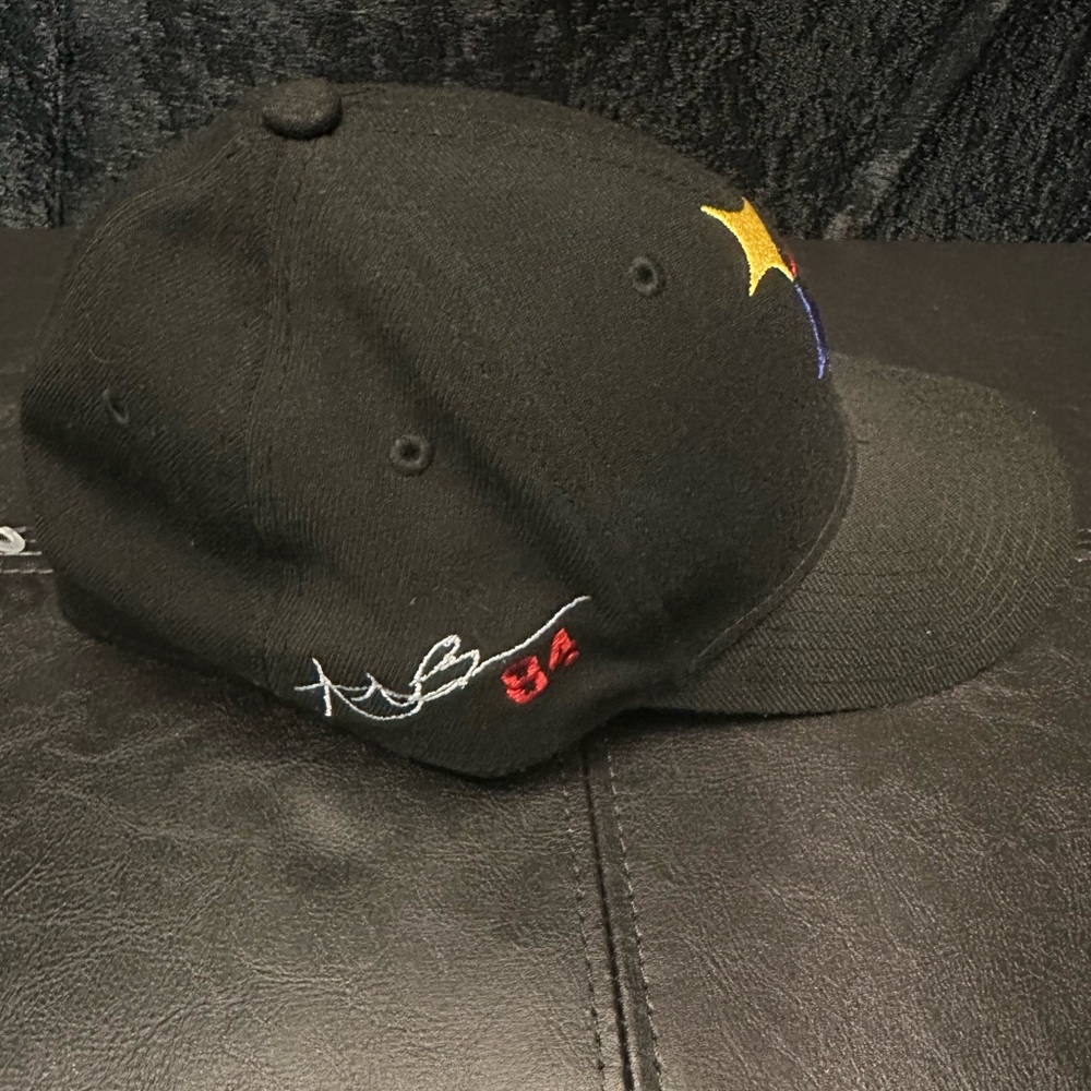 New Era Black 39Thirty Pittsburgh Steelers Antonio Brown #84 Hat - Picture 2 of 5